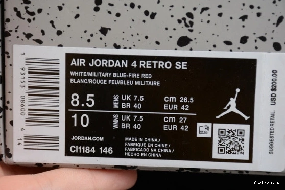 What 439 CI1184-146 ModernLook Jordan Retro 4 CI1184-146 The Air 0617